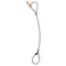 Hsi Sngl Leg Wire Rope Slng, 1/2 in dia, 22ft L, Eye and Eye Flemish Loop, 2.5 ton Capacity 105B1/2XD-22 - alternate 1